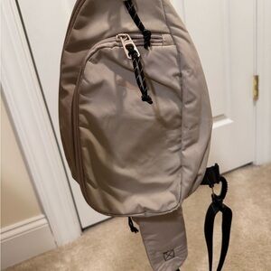 Puma Beige Crossbody Bag, sling backpack ,